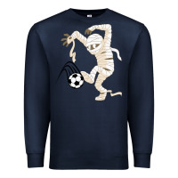 Navy funny halloween soccer ball Premium Sweatshirt - DesignPulse