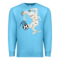 Ocean Blue funny halloween soccer ball Premium Sweatshirt - DesignPulse
