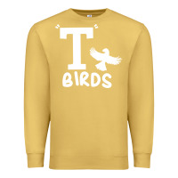 Antique Gold t birds greaser thunderbirds 1970s t birds pullover hoodie Premium Sweatshirt - DesignPulse