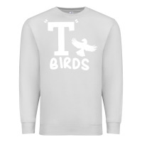 Dove Grey t birds greaser thunderbirds 1970s t birds pullover hoodie Premium Sweatshirt - DesignPulse