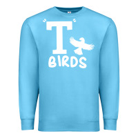 Ocean Blue t birds greaser thunderbirds 1970s t birds pullover hoodie Premium Sweatshirt - DesignPulse