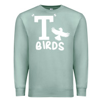 Seafoam t birds greaser thunderbirds 1970s t birds pullover hoodie Premium Sweatshirt - DesignPulse