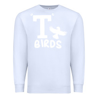 White t birds greaser thunderbirds 1970s t birds pullover hoodie Premium Sweatshirt - DesignPulse