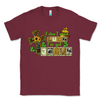 Burgundy i dont need luck ive got jesus Classic Tee - CowGirlArtShop