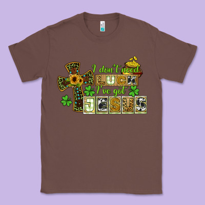 I Dont Need Luck Ive Got Jesus Classic Tee Designed By Cowgirlartshop