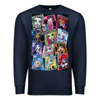 Navy monster high character Premium Sweatshirt - DesignPulse