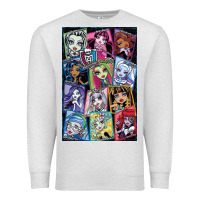 Oatmeal Heather monster high character Premium Sweatshirt - DesignPulse