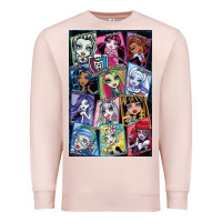 Pale Pink monster high character Premium Sweatshirt - DesignPulse