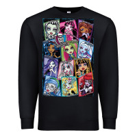 Black monster high character Premium Sweatshirt - DesignPulse