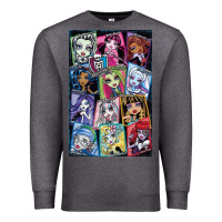 Charcoal Heather monster high character Premium Sweatshirt - DesignPulse
