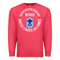 Cardinal senior master sergeant retired air force retirement gifts t shirt Premium Sweatshirt - DesignPulse