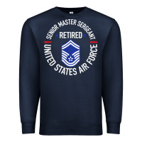 Navy senior master sergeant retired air force retirement gifts t shirt Premium Sweatshirt - DesignPulse