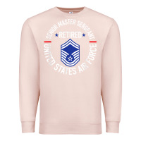 Pale Pink senior master sergeant retired air force retirement gifts t shirt Premium Sweatshirt - DesignPulse