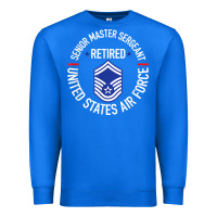 True Royal senior master sergeant retired air force retirement gifts t shirt Premium Sweatshirt - DesignPulse