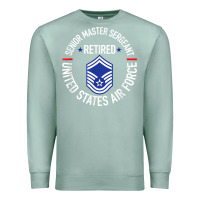 Seafoam senior master sergeant retired air force retirement gifts t shirt Premium Sweatshirt - DesignPulse