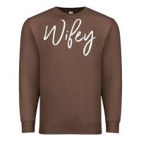 Chestnut wifey sweat(b) Premium Sweatshirt - DesignPulse