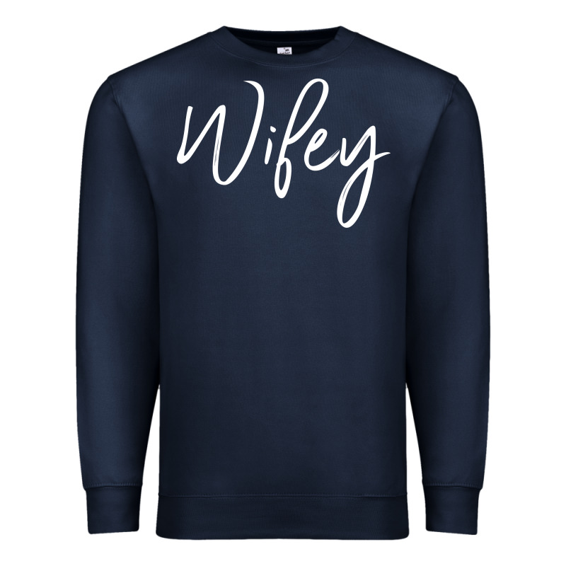 Wifey Sweat(b) Premium Sweatshirt by DesignPulse | Teevron