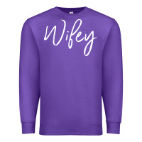Purple wifey sweat(b) Premium Sweatshirt - DesignPulse