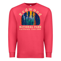 Cardinal redwood national park california retro vintage cam Premium Sweatshirt - DesignPulse