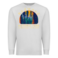 Dove Grey redwood national park california retro vintage cam Premium Sweatshirt - DesignPulse