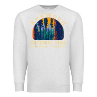 Oatmeal Heather redwood national park california retro vintage cam Premium Sweatshirt - DesignPulse