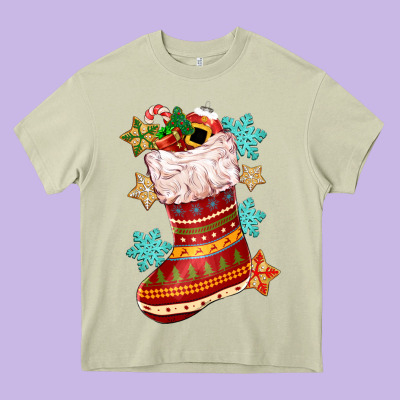 Christmas Heavy Core Tee Designed By Cowgirlartshop