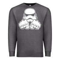 Charcoal Heather dark side knuckle starwars stormtrooper 2 Premium Sweatshirt - DesignPulse