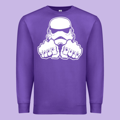Dark Side Knuckle Starwars Stormtrooper 2 Premium Sweatshirt Designed By Designpulse