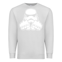 Dove Grey dark side knuckle starwars stormtrooper 2 Premium Sweatshirt - DesignPulse