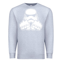 Heather Grey dark side knuckle starwars stormtrooper 2 Premium Sweatshirt - DesignPulse