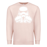 Pale Pink dark side knuckle starwars stormtrooper 2 Premium Sweatshirt - DesignPulse