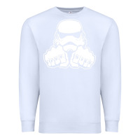 White dark side knuckle starwars stormtrooper 2 Premium Sweatshirt - DesignPulse