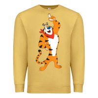Antique Gold Frosted Flakes Tony The Tiger T Shirt Premium Sweatshirt - DesignPulse