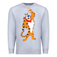 Heather Grey Frosted Flakes Tony The Tiger T Shirt Premium Sweatshirt - DesignPulse