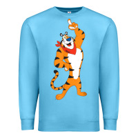 Ocean Blue Frosted Flakes Tony The Tiger T Shirt Premium Sweatshirt - DesignPulse