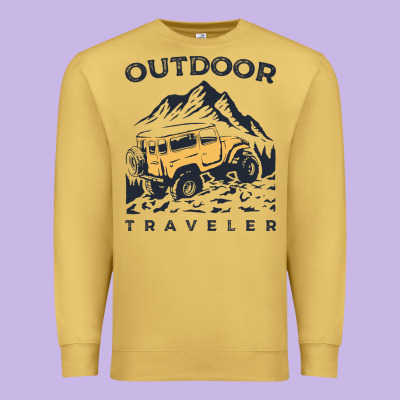 Traveler Premium Sweatshirt Designed By Designpulse