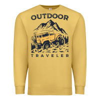 Antique Gold traveler Premium Sweatshirt - DesignPulse