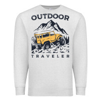 Oatmeal Heather traveler Premium Sweatshirt - DesignPulse