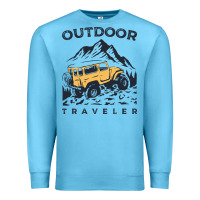 Ocean Blue traveler Premium Sweatshirt - DesignPulse
