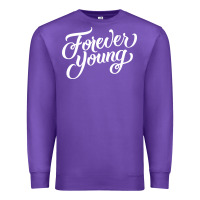 Purple forever young Premium Sweatshirt - DesignPulse