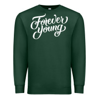 Sports Green forever young Premium Sweatshirt - DesignPulse