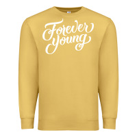 Antique Gold forever young Premium Sweatshirt - DesignPulse