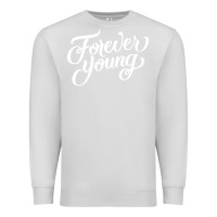 Dove Grey forever young Premium Sweatshirt - DesignPulse