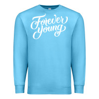 Ocean Blue forever young Premium Sweatshirt - DesignPulse