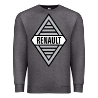 Charcoal Heather renault old Premium Sweatshirt - DesignPulse