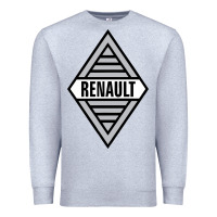 Heather Grey renault old Premium Sweatshirt - DesignPulse