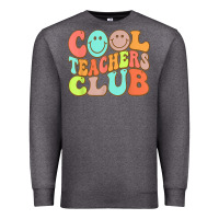 Charcoal Heather cool teachers club funny smile teachers club squad t shirt Premium Sweatshirt - DesignPulse