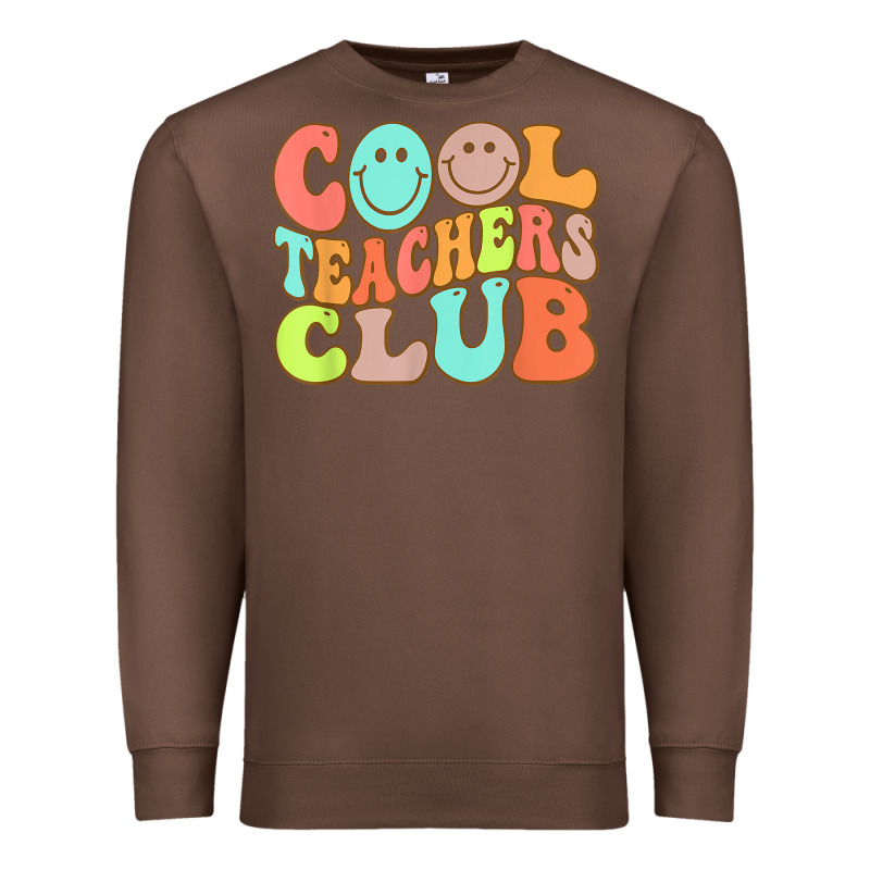 Cool Teachers Club Funny Smile Teachers Club Squad T Shirt Premium Sweatshirt by DesignPulse | Teevron