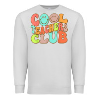 Dove Grey cool teachers club funny smile teachers club squad t shirt Premium Sweatshirt - DesignPulse