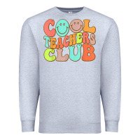 Heather Grey cool teachers club funny smile teachers club squad t shirt Premium Sweatshirt - DesignPulse